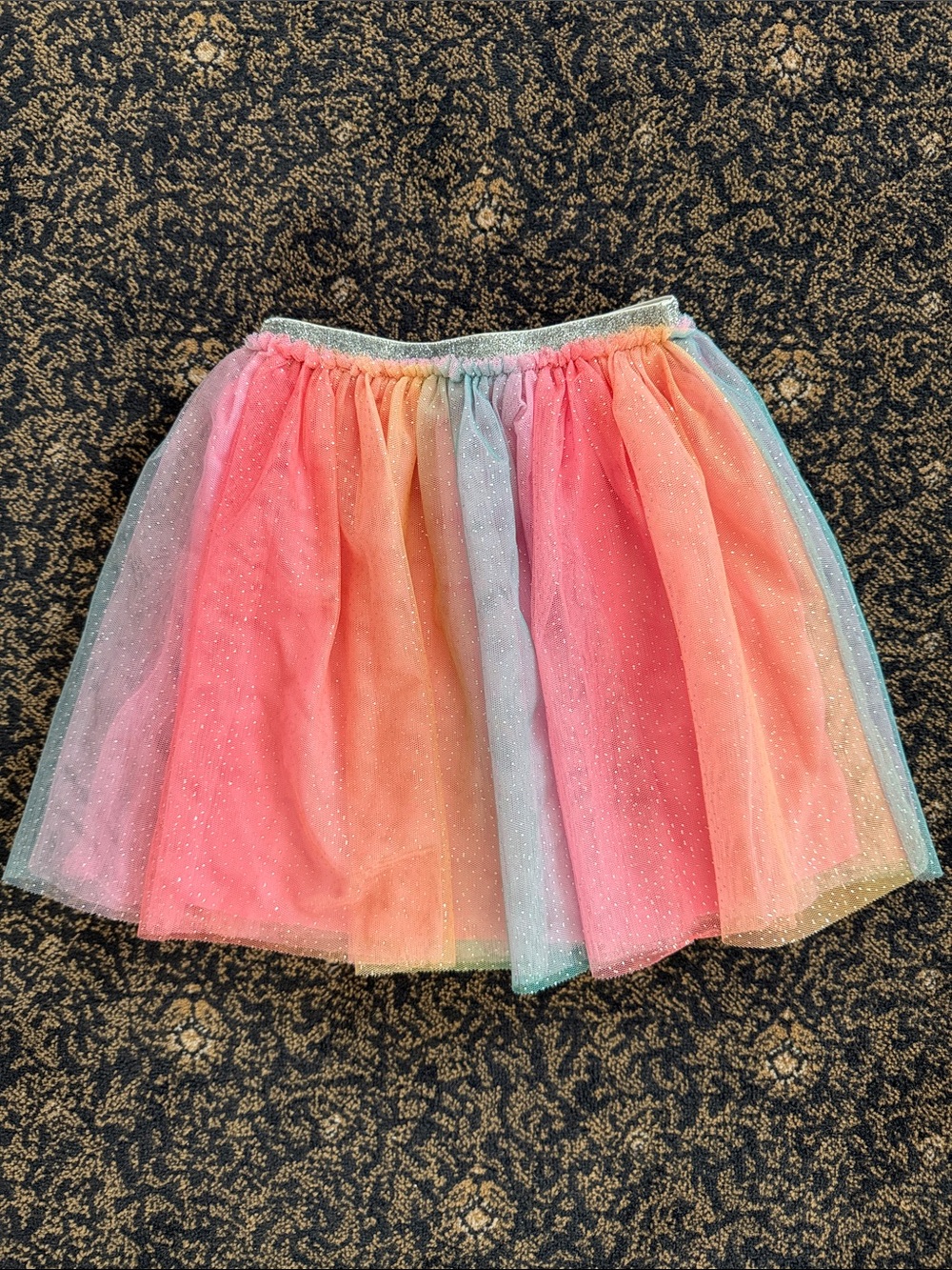 Primark Pink Gathered Skirt with Cream Waistband